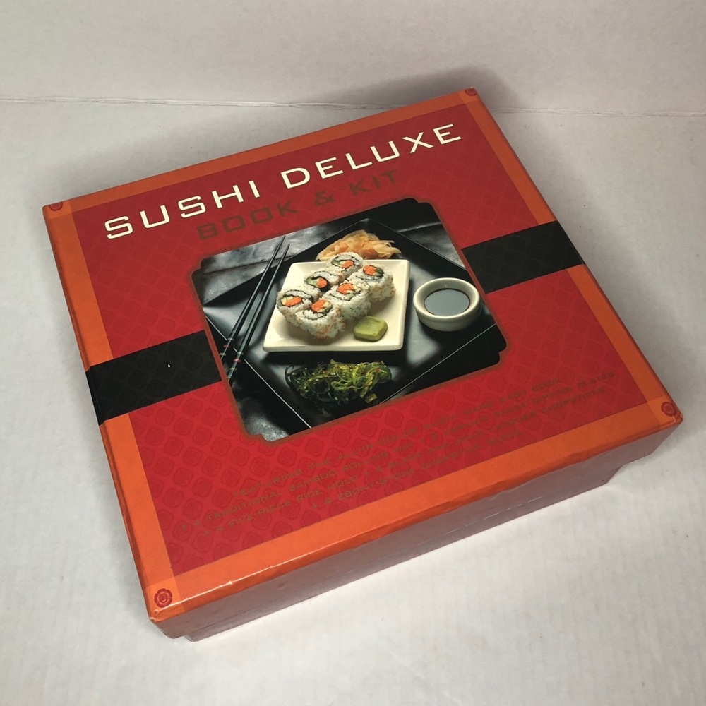 Sushi Deluxe Book & Kit; Make Your Own Sushi Kit: Tools & Instructions Book NEW